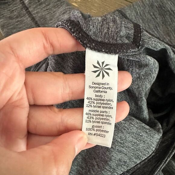 Athleta Excursion Tight Leggings Jogger Size small  Gray stretchy w/ pockets - Picture 6 of 8